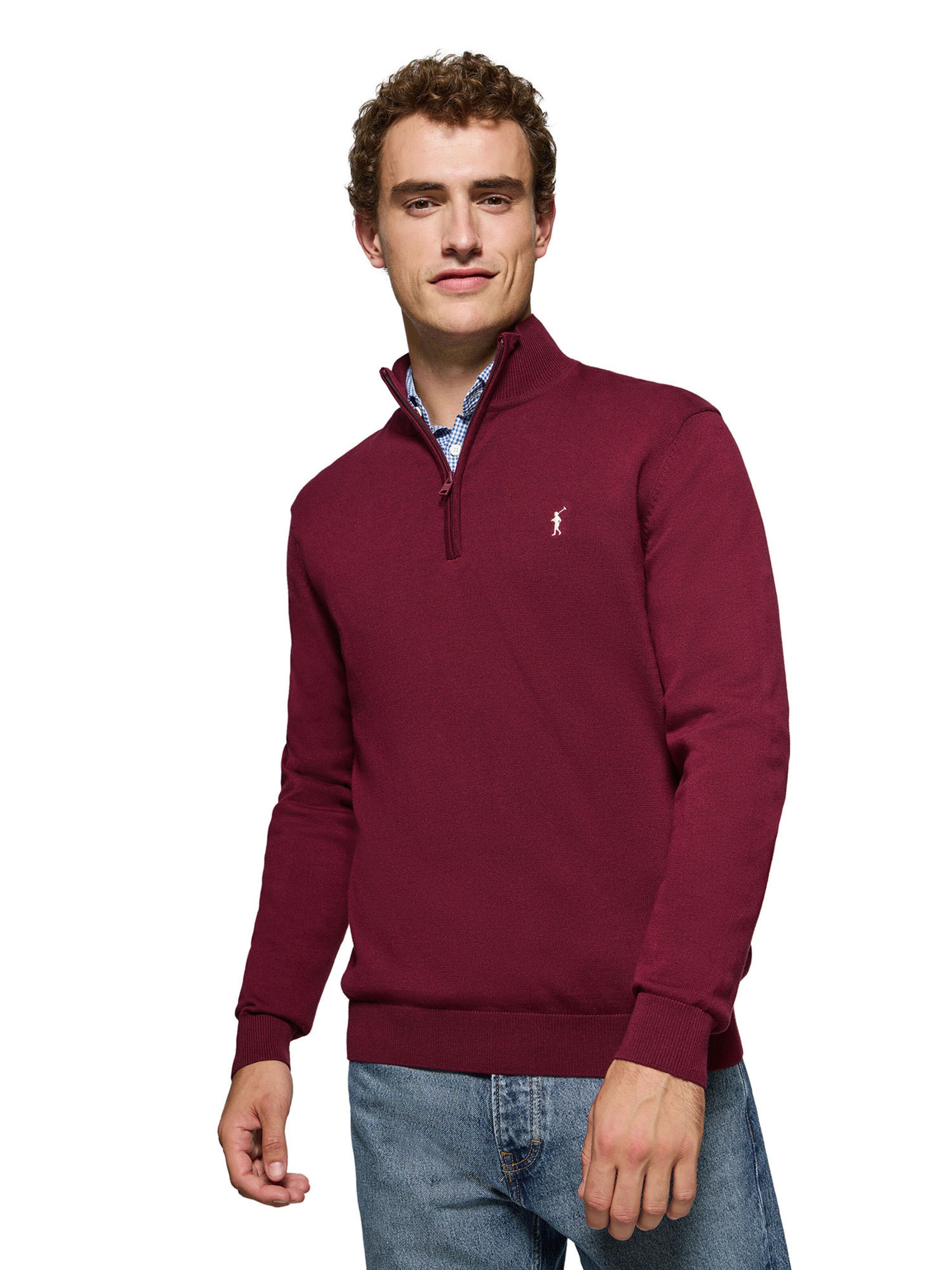 Polo Club Pullover in Rot: Vorderseite