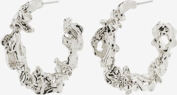 Boucles d'oreilles 'FLOW' Pilgrim en argent : devant