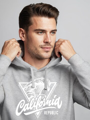 Neverless Sweatshirt 'California Wave' in Grey