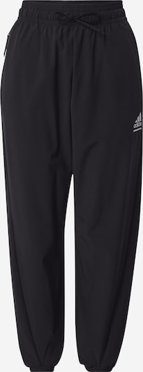 Sportinės kelnės 'Z.N.E.' iš ADIDAS SPORTSWEAR, spalva – juoda / sidabrinė / balta, Prekių apžvalga