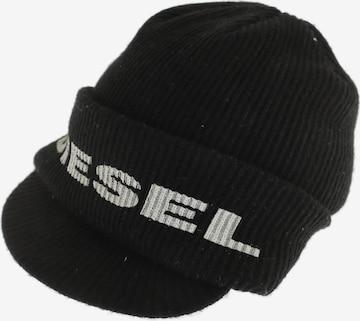 DIESEL Hut oder Mütze One Size in Schwarz: predná strana