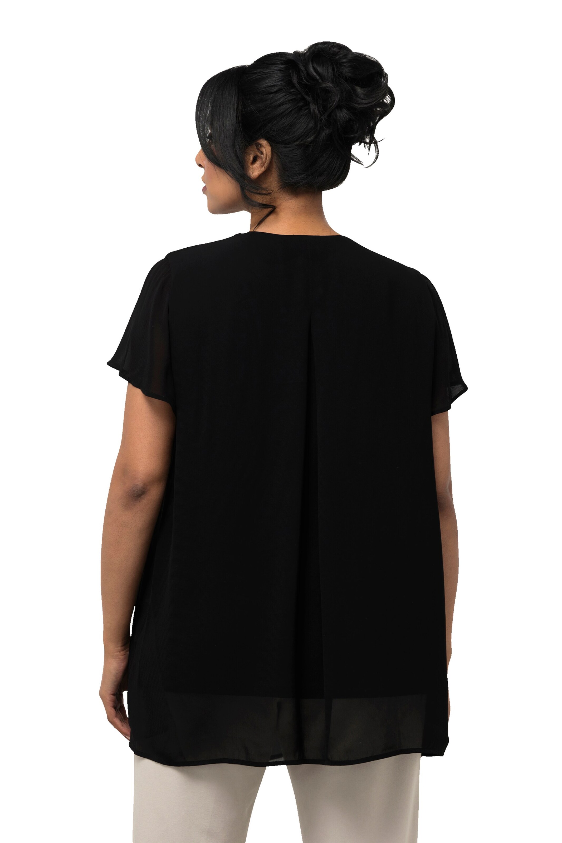 Ulla Popken Bluse in Schwarz