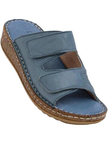 Zoccoletto 'Aditi' di Limoya in blu: frontale