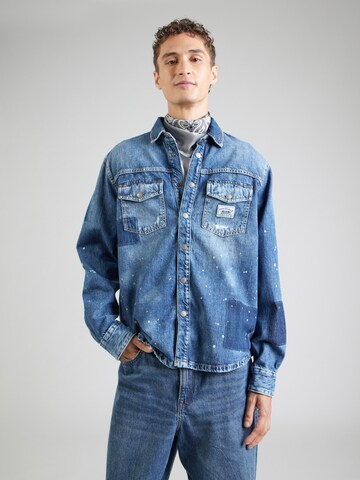 GUESS Comfort Fit Hemd in Blau: Vorderseite
