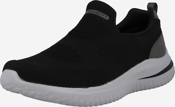 SKECHERS Trampki slip on 'Delson 3.0' w kolorze czarny: przód