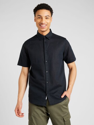 Coupe regular Chemise 'BRANDON' MEXX en noir : devant