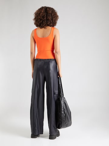 Max Mara Leisure Wide leg Παντελόνι cargo 'TESEO' σε μαύρο