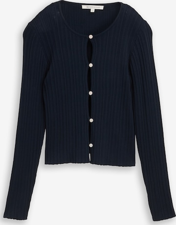 Cardigan TOM TAILOR DENIM en bleu : devant