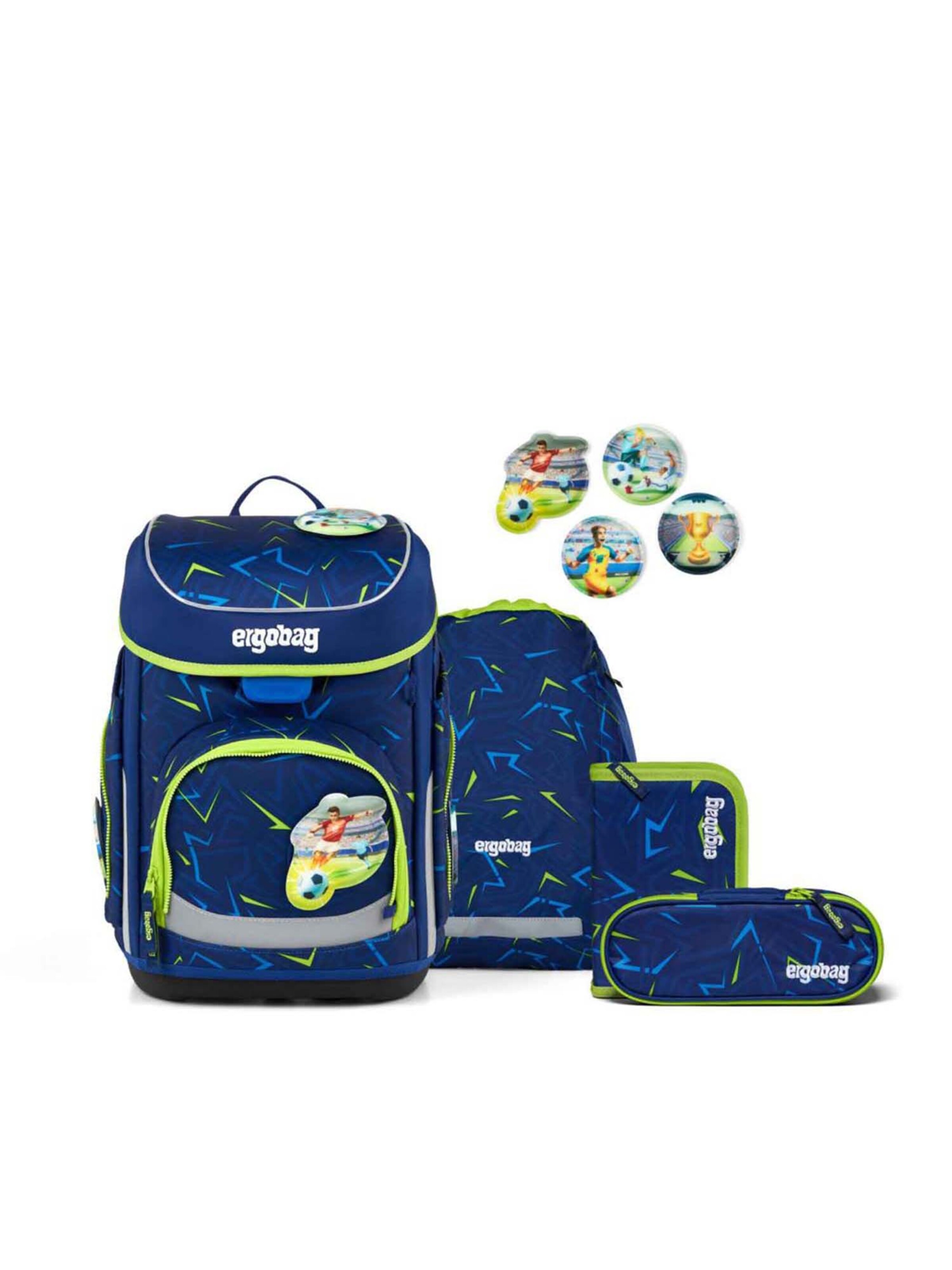 ergobag Backpack 'Set 5tlg. 2026' in Blue: front