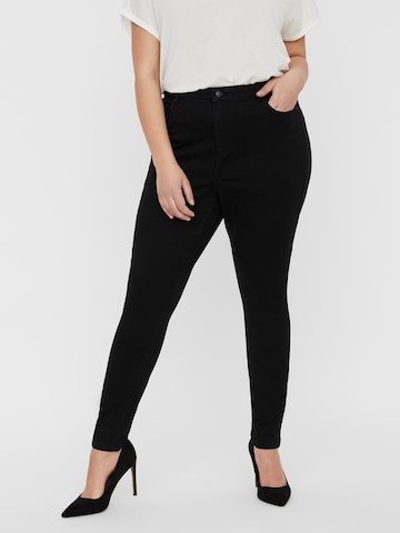 Vero Moda Curve Skinny Jeans 'SOPHIA' in Zwart: voorkant
