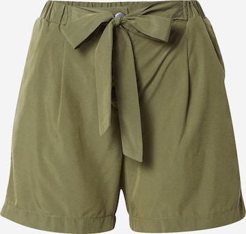 Koton Pleat-Front Pants in Green: front