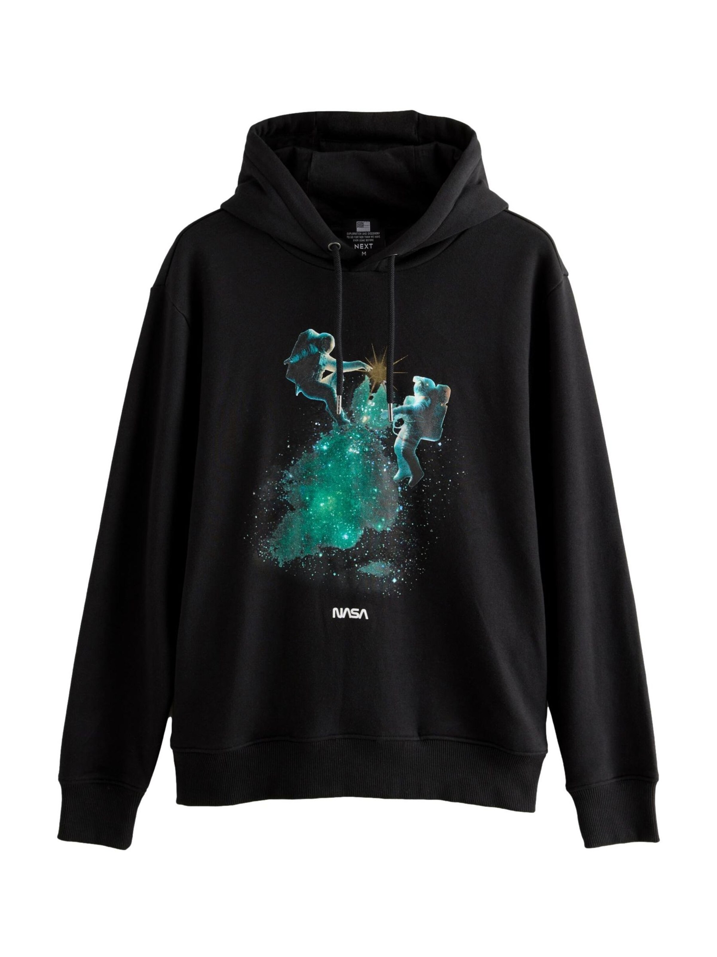 Sweat-shirt Next en noir : devant