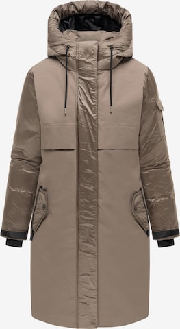 Cappotto invernale 'Peakstorm 14' di NAVAHOO in marrone: frontale