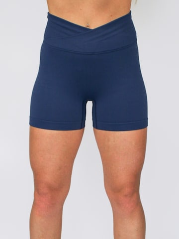 Impulse Fitwear Skinny Sports trousers 'Elevate' in Blue