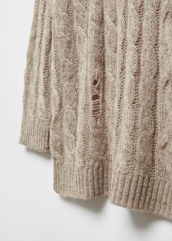 MANGO Sweater 'Home' in Beige