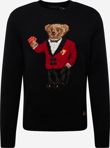 Polo Ralph Lauren Pullover 'NYBEAR' in Schwarz: predná strana