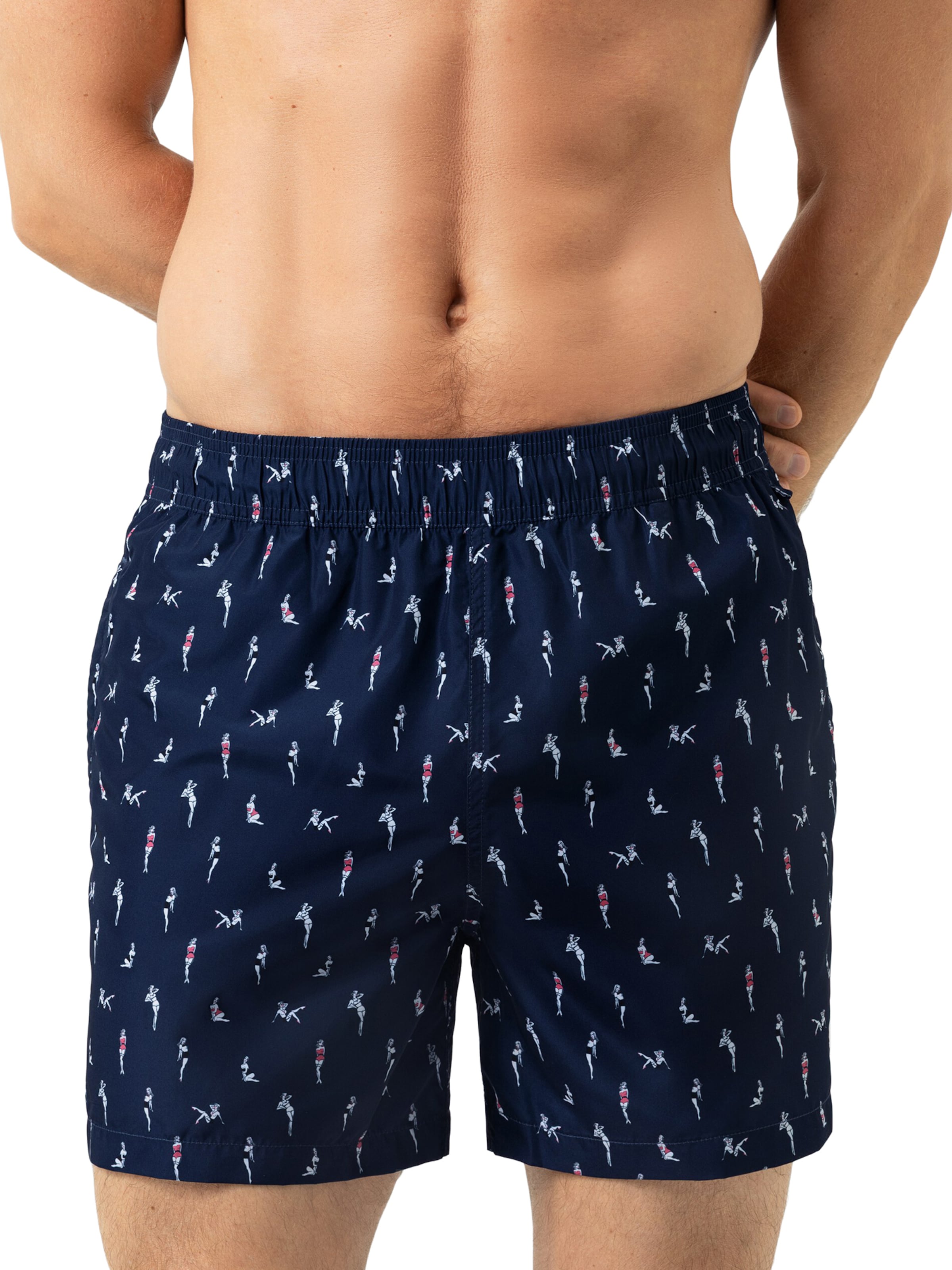 Shorts de bain 'Pin Up Doll' Mey en bleu : devant