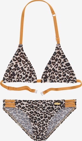 BUFFALO Triangel Bikini in Bruin: voorkant