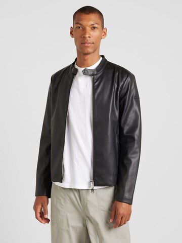 Giacca di mezza stagione 'Tessuto' di ARMANI EXCHANGE in nero: frontale