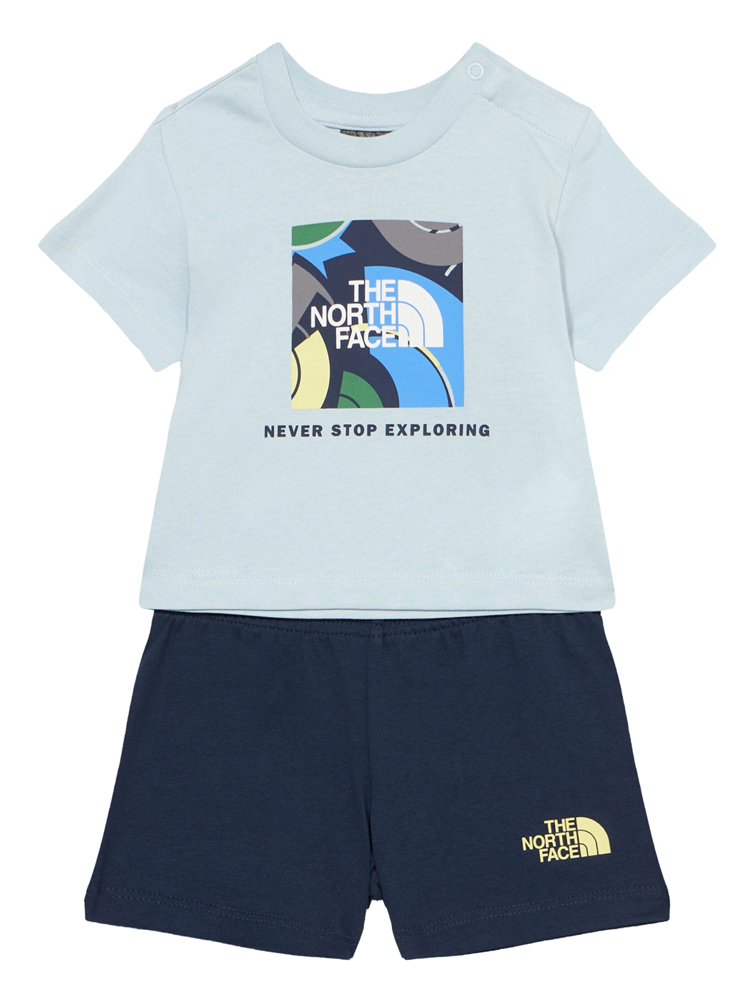 THE NORTH FACE Strój treningowy 'BOX PLAY' w kolorze niebieski: przód