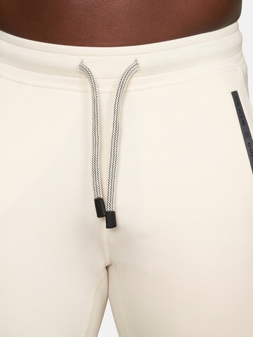 GOLD´S GYM APPAREL Tapered Sports trousers 'ERIC' in White