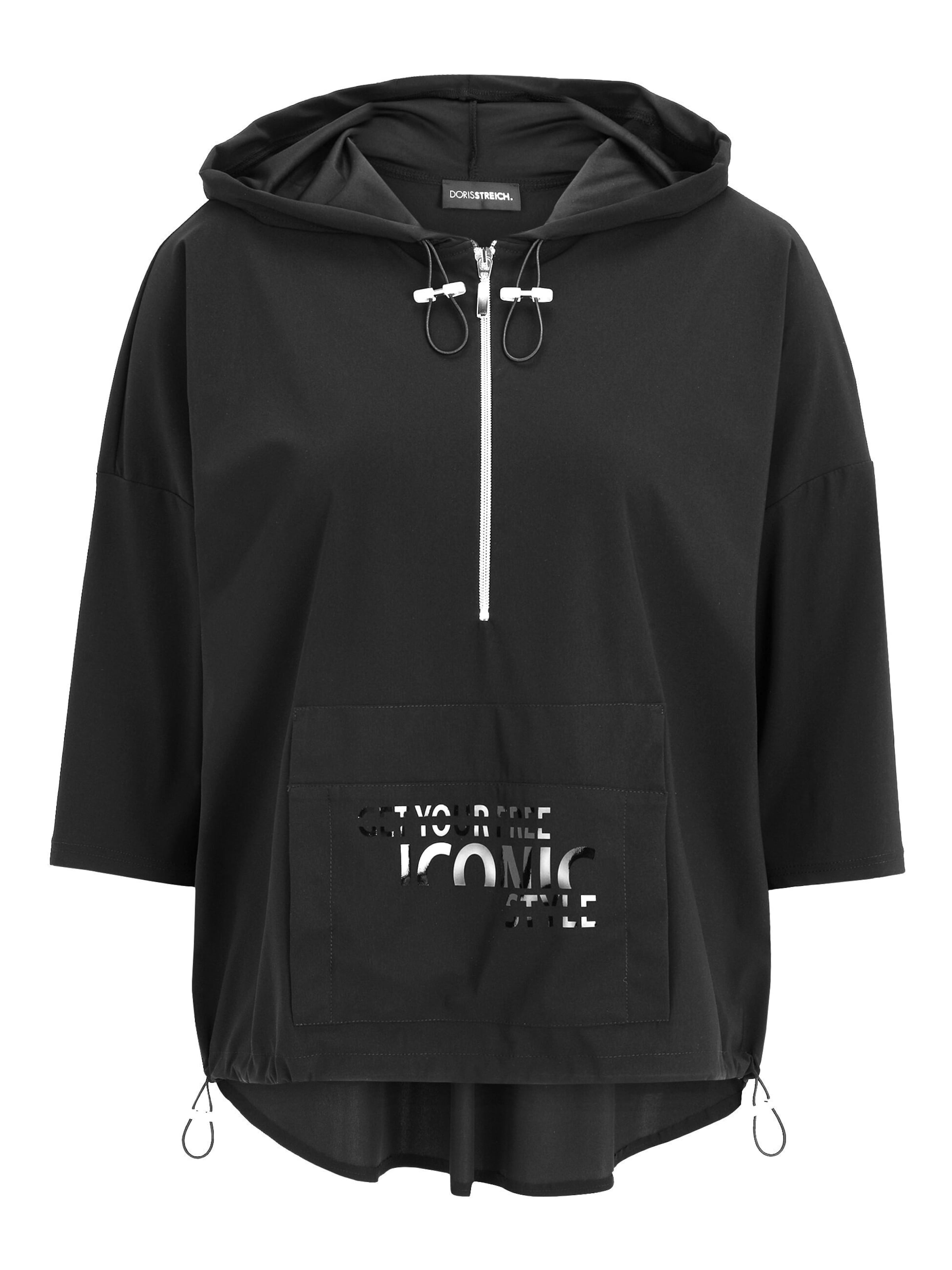 Doris Streich Sweatshirt in Black: front