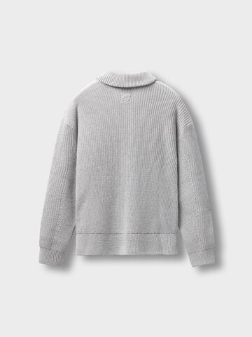 Burocs Sweater 'Knit Half-Zip' in Grey