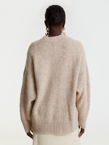 Pullover extra large 'Luca' di EDITED in beige