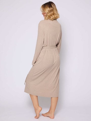 Loungeable Long Bathrobe in Beige