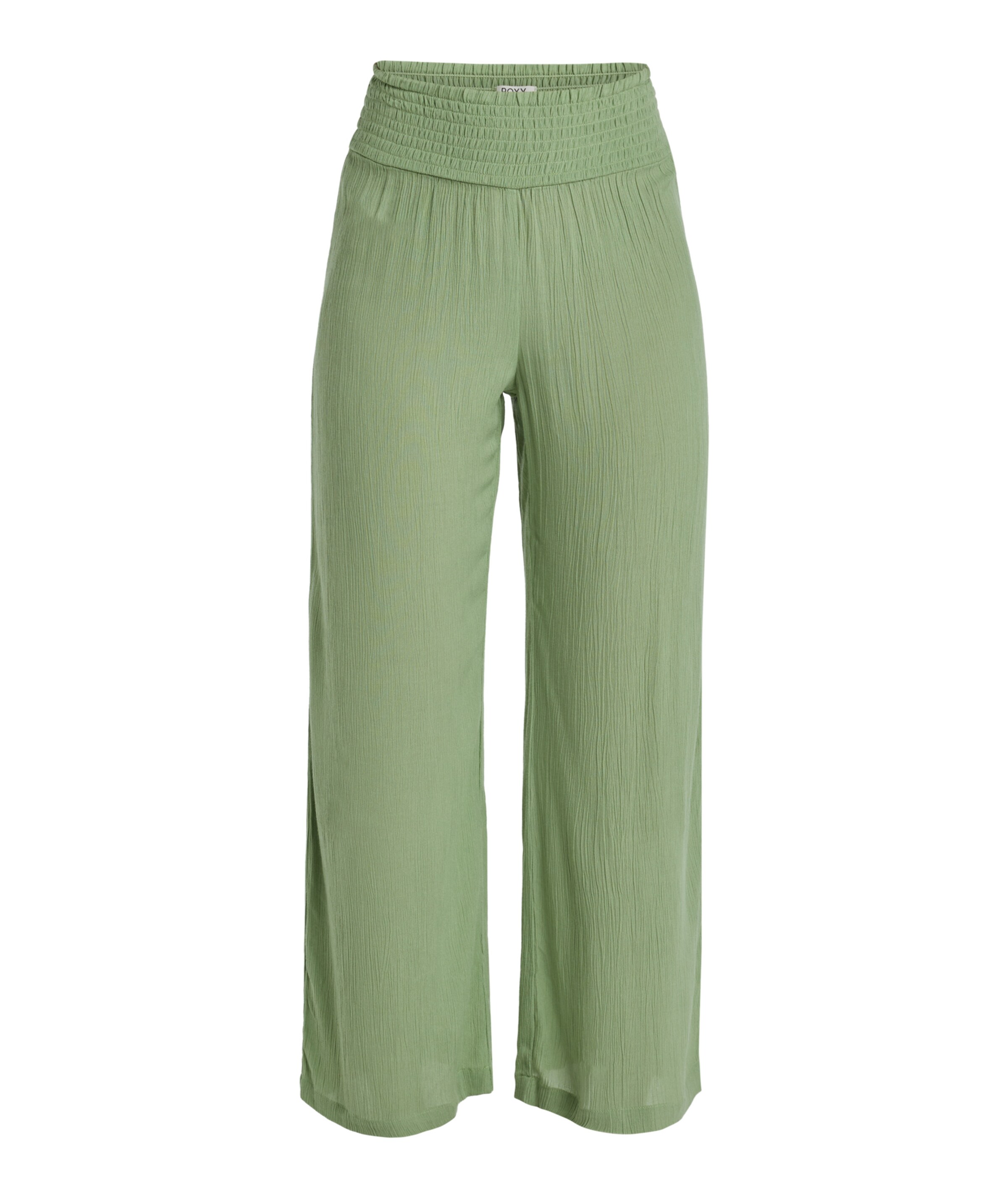 ROXY Wide Leg Sporthose 'Along The Beach' in Grün: Vorderseite