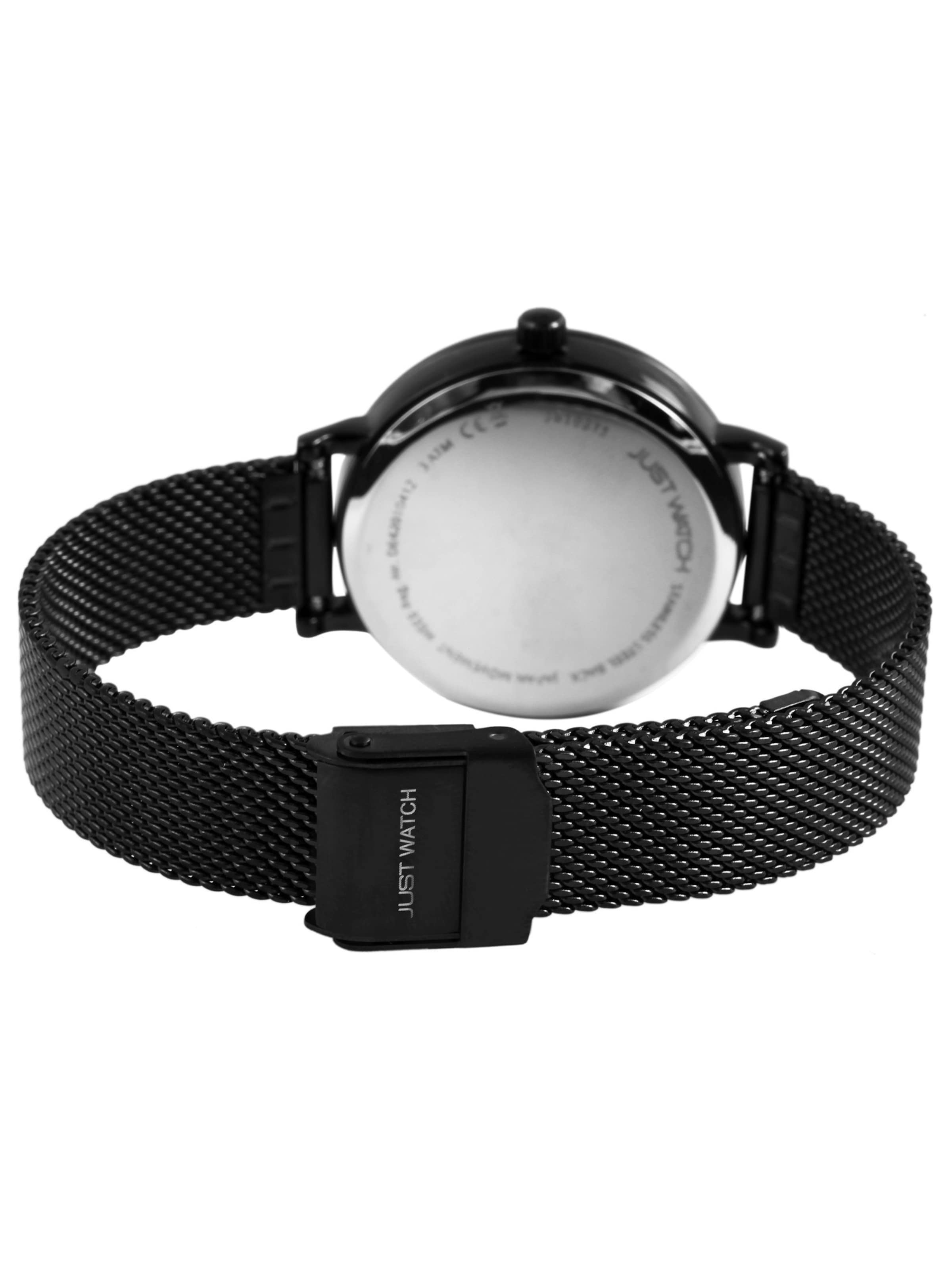 Just Watch Analog Watch 'Rubi, Mineralglas' in Black