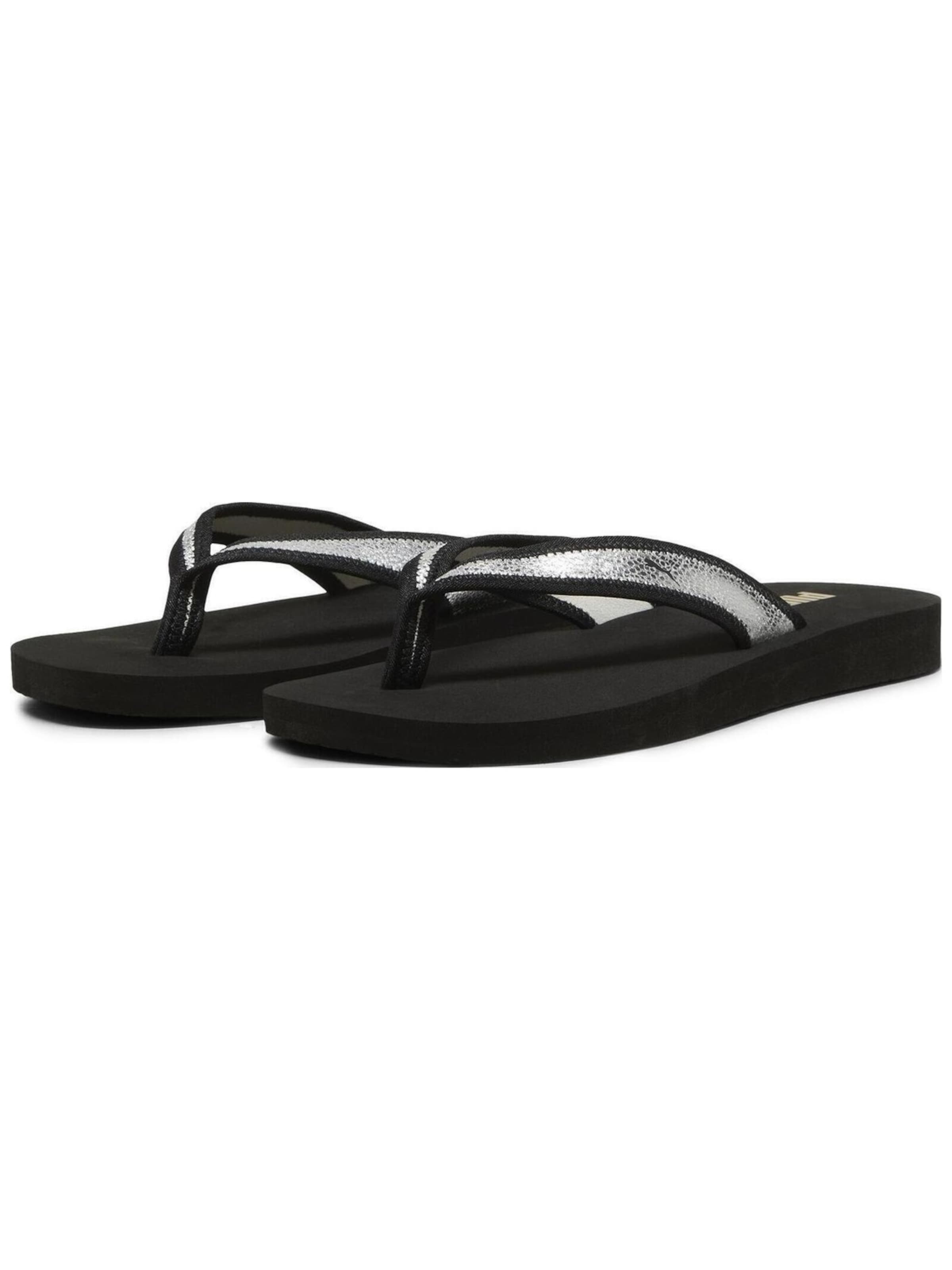PUMA Hausschuh 'Puma Sandy Flip Metallic Shine'‌‌‌‌‌‌‌‌‌ in Schwarz