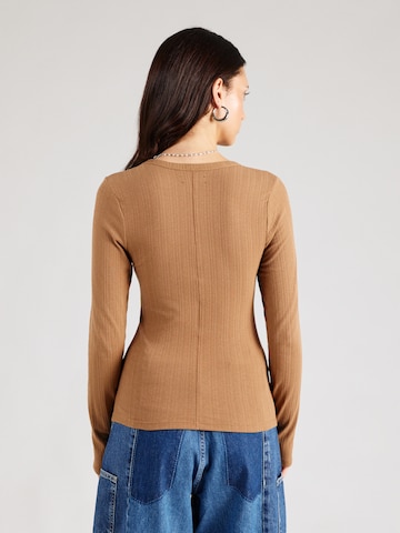 GAP Tričko 'LUXE MOD' - Hnedá