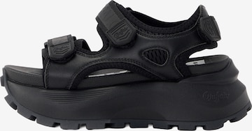 juoda BUFFALO Sandalai 'MANHATTEN SND': priekis