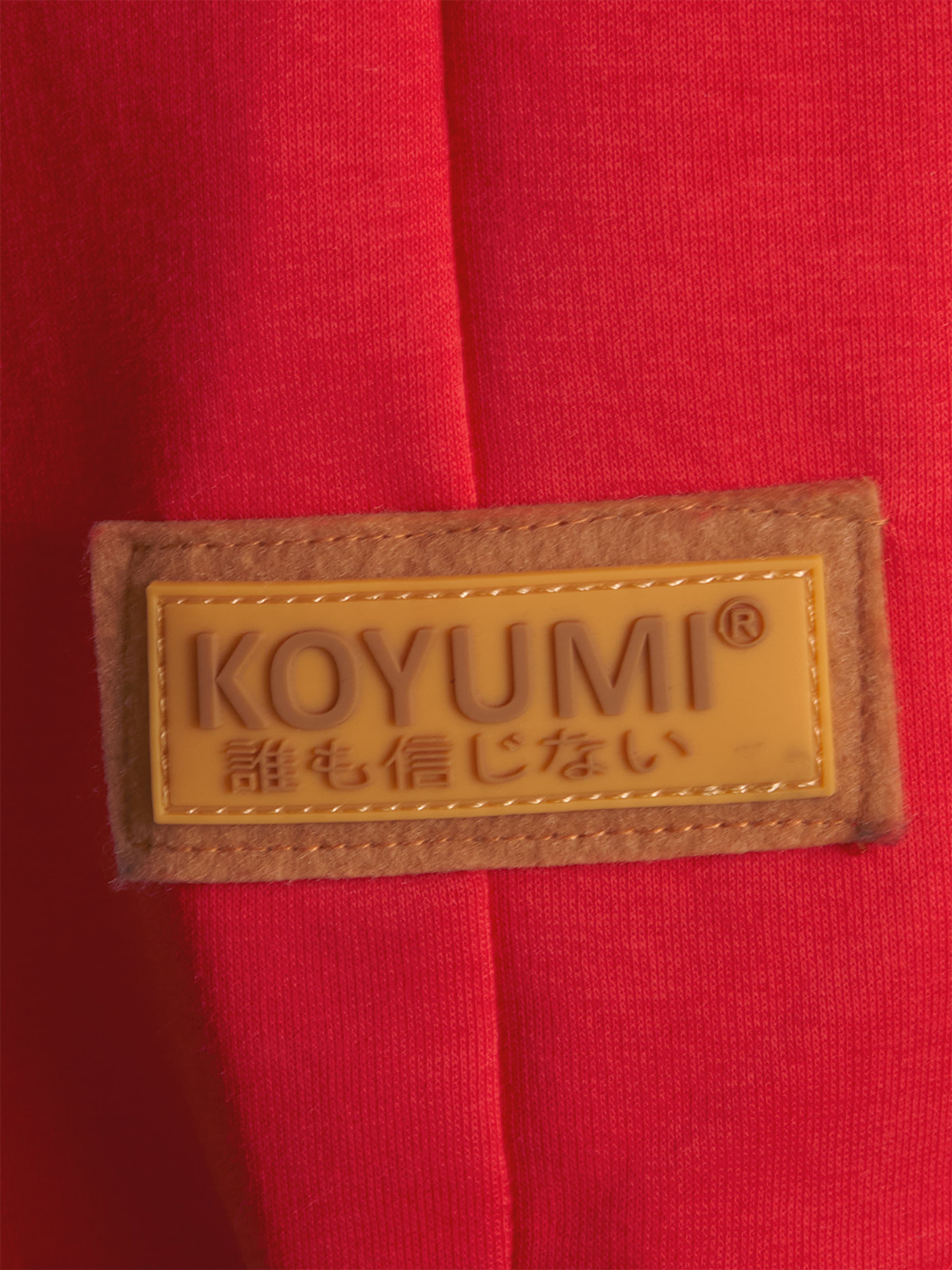 Koyumi Sweatshirt 'Break Your Neck' in Red