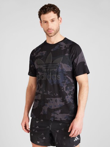 ADIDAS ORIGINALS - Camisa 'Trefoil' em preto: frente