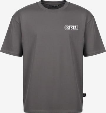 Crystal Paris Shirt 'Wolf' in Grau: Vorderseite