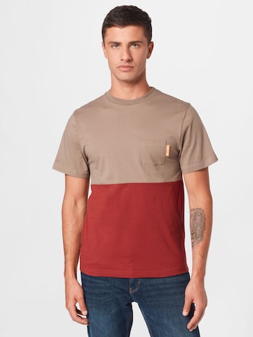 T-Shirt Degree en marron : devant