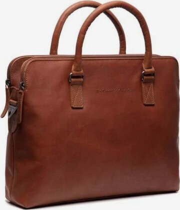 The Chesterfield Brand Laptop Bag in Brown: front