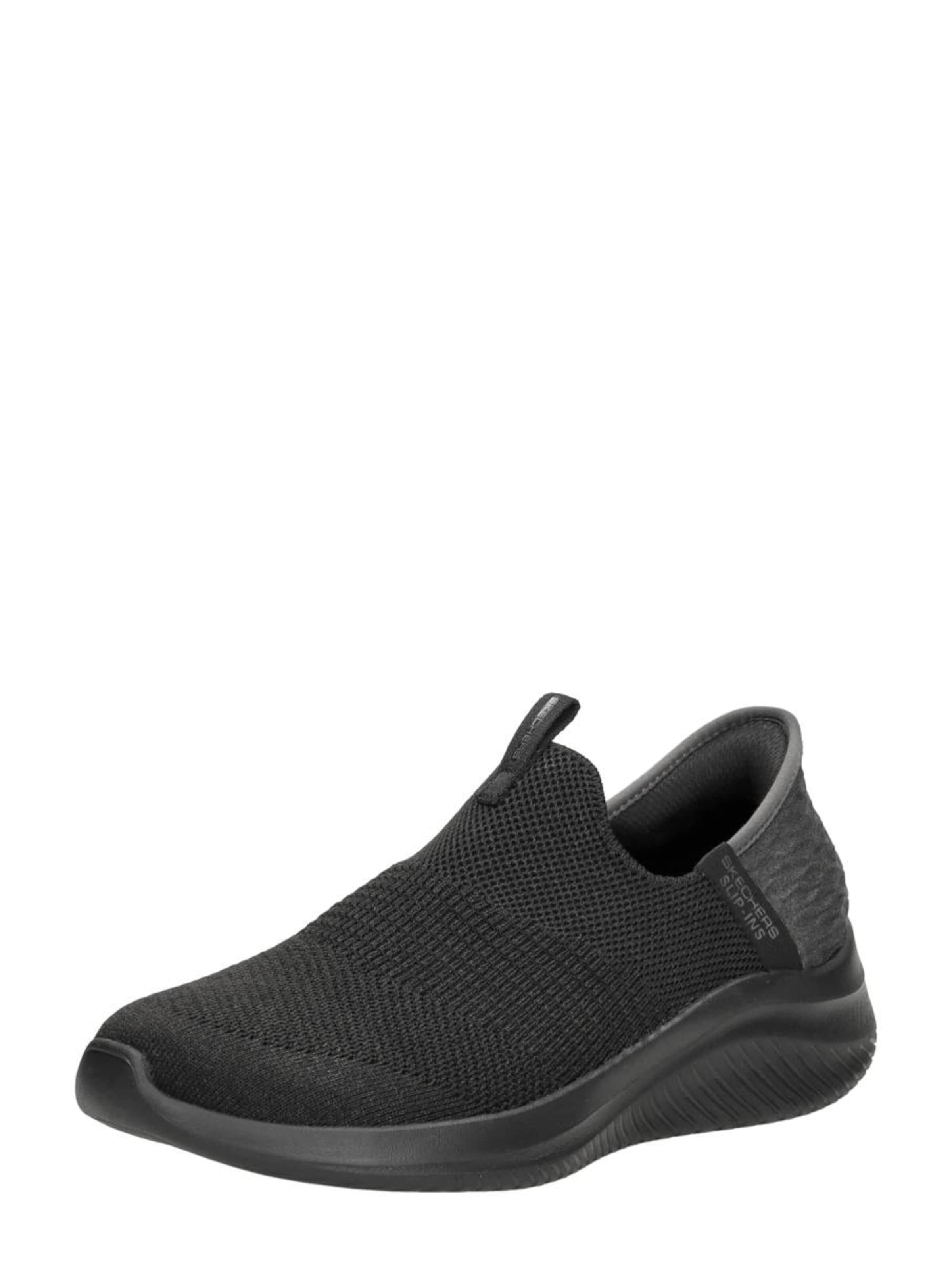 SKECHERS Classic Flats 'Ultra Flex 3.0' in Black: front