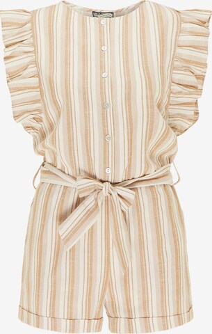 DreiMaster Vintage Jumpsuit in Beige: front