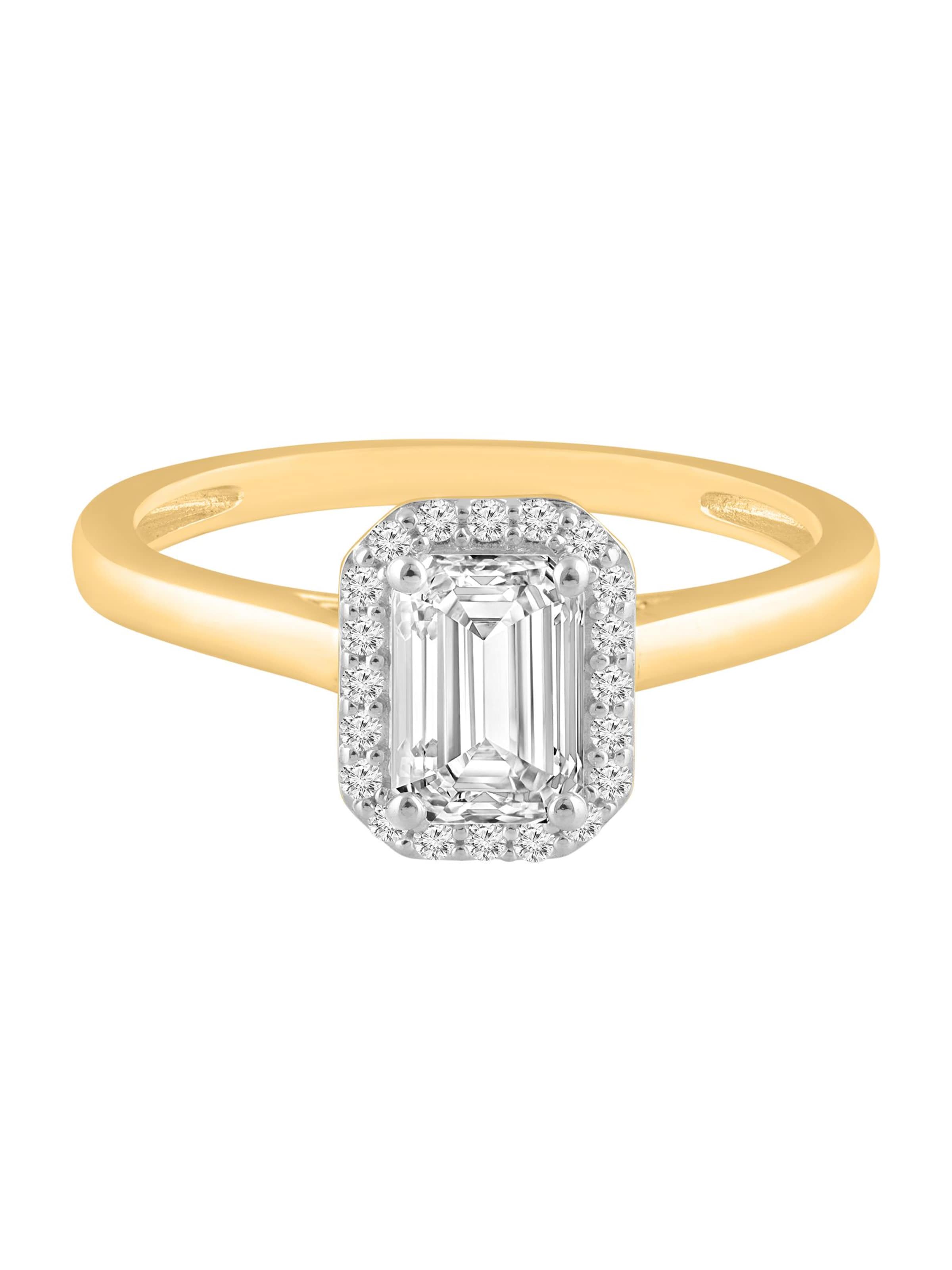 ETHISHER DIAMANTEN Ring in Gold: front