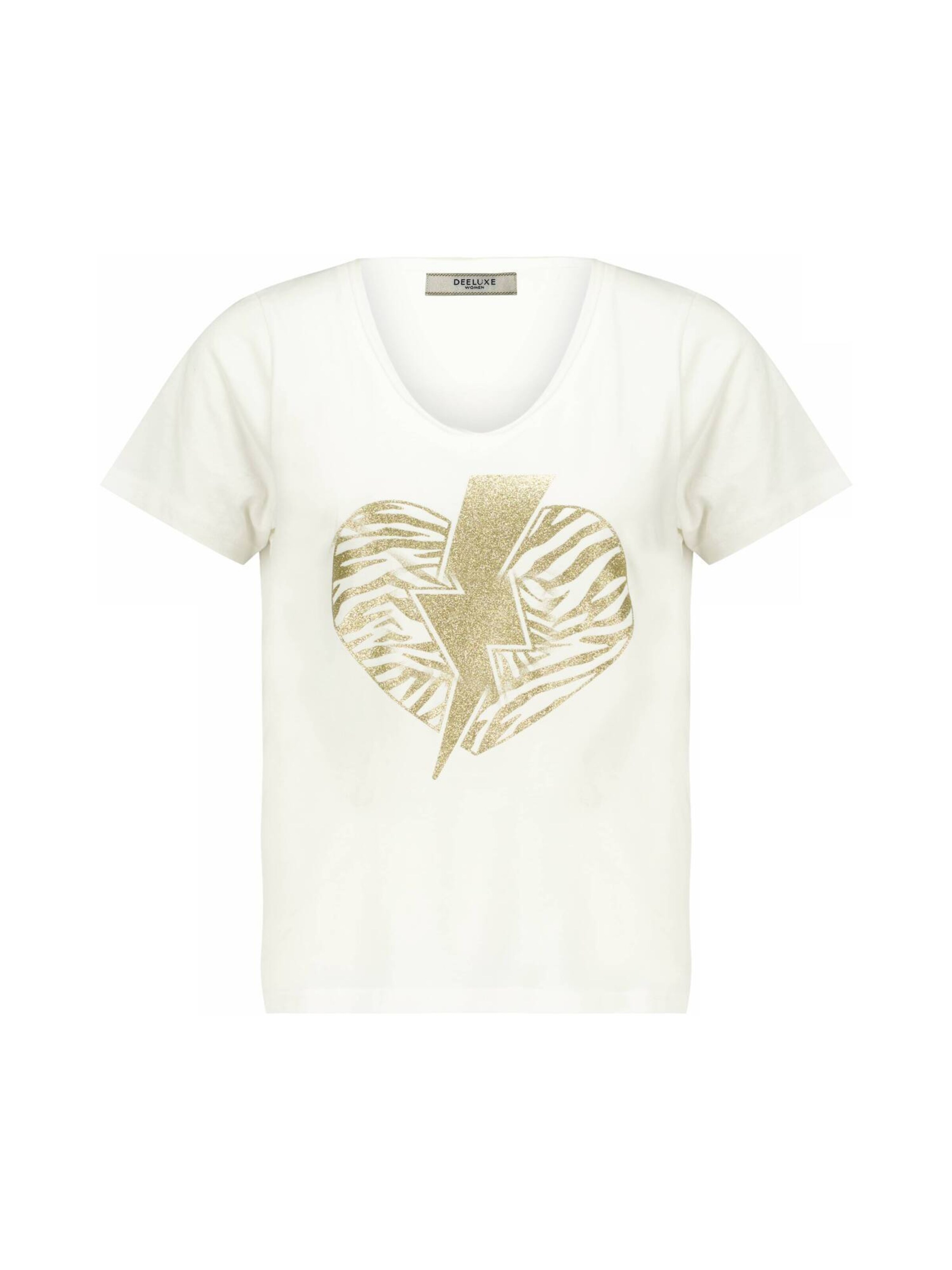 T-Shirt 'LOVERS' Deeluxe en blanc : devant