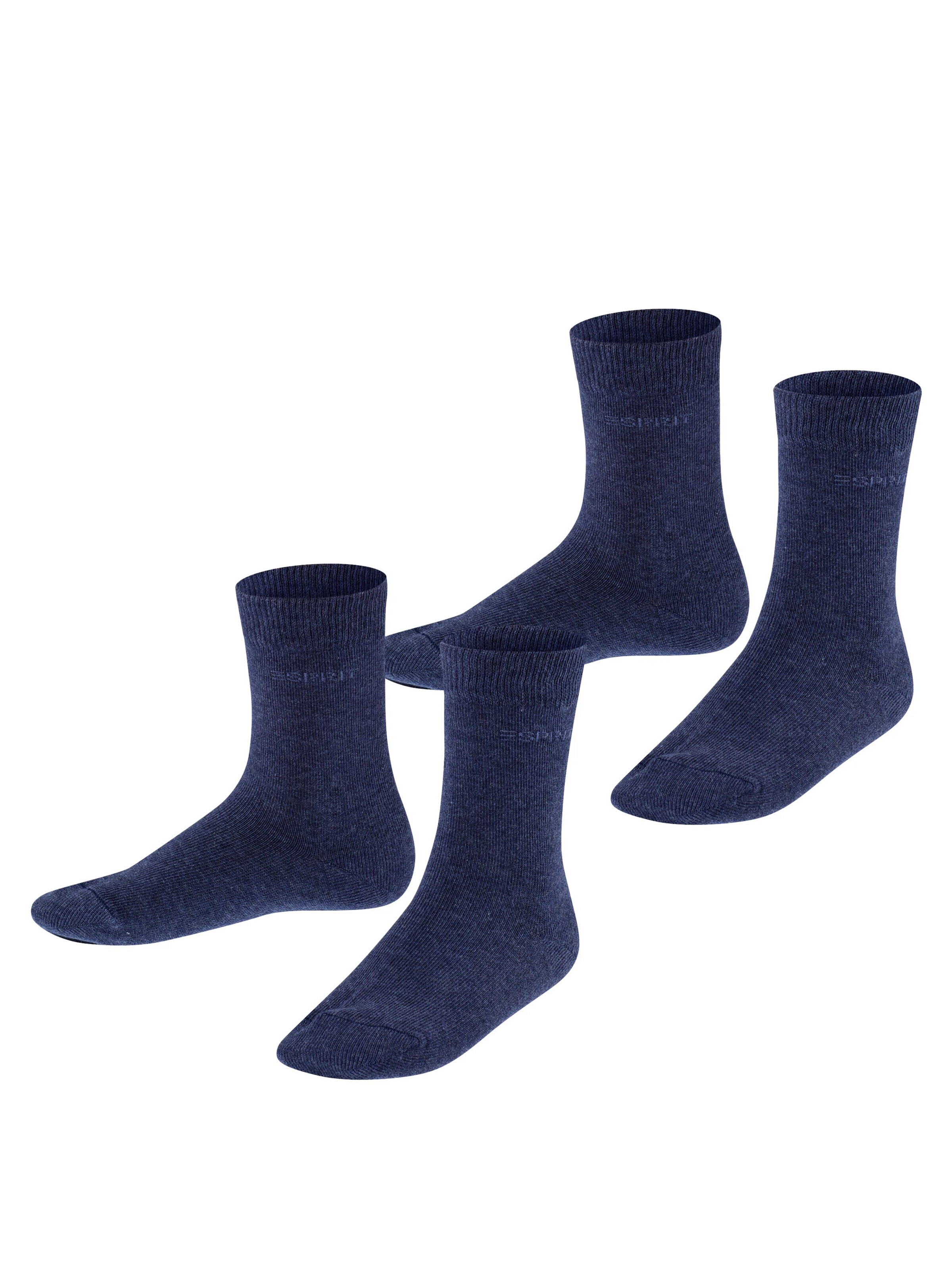 ESPRIT Socken 'Foot Logo 2-Pack'‌‌‌‌ in Blau: Vorderseite