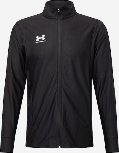 UNDER ARMOUR Sportsweatvest 'Challenger' in de kleur Zwart / Wit, Productweergave