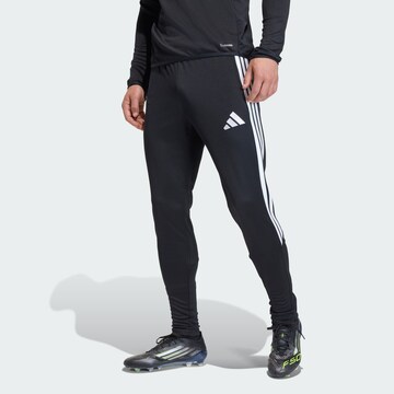 ADIDAS PERFORMANCE Slim fit Sports trousers 'Tiro26' in Black: front