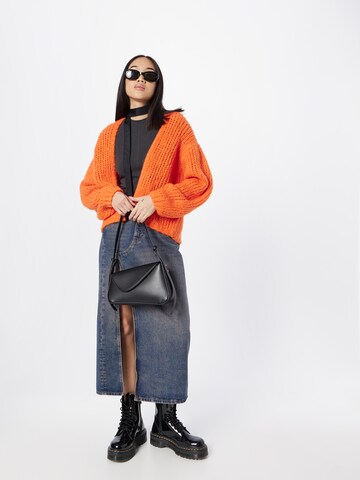 OUI Strickjacke in Orange