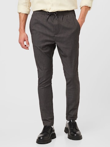 Only & Sons Regular Trousers 'Linus' in Grey: front