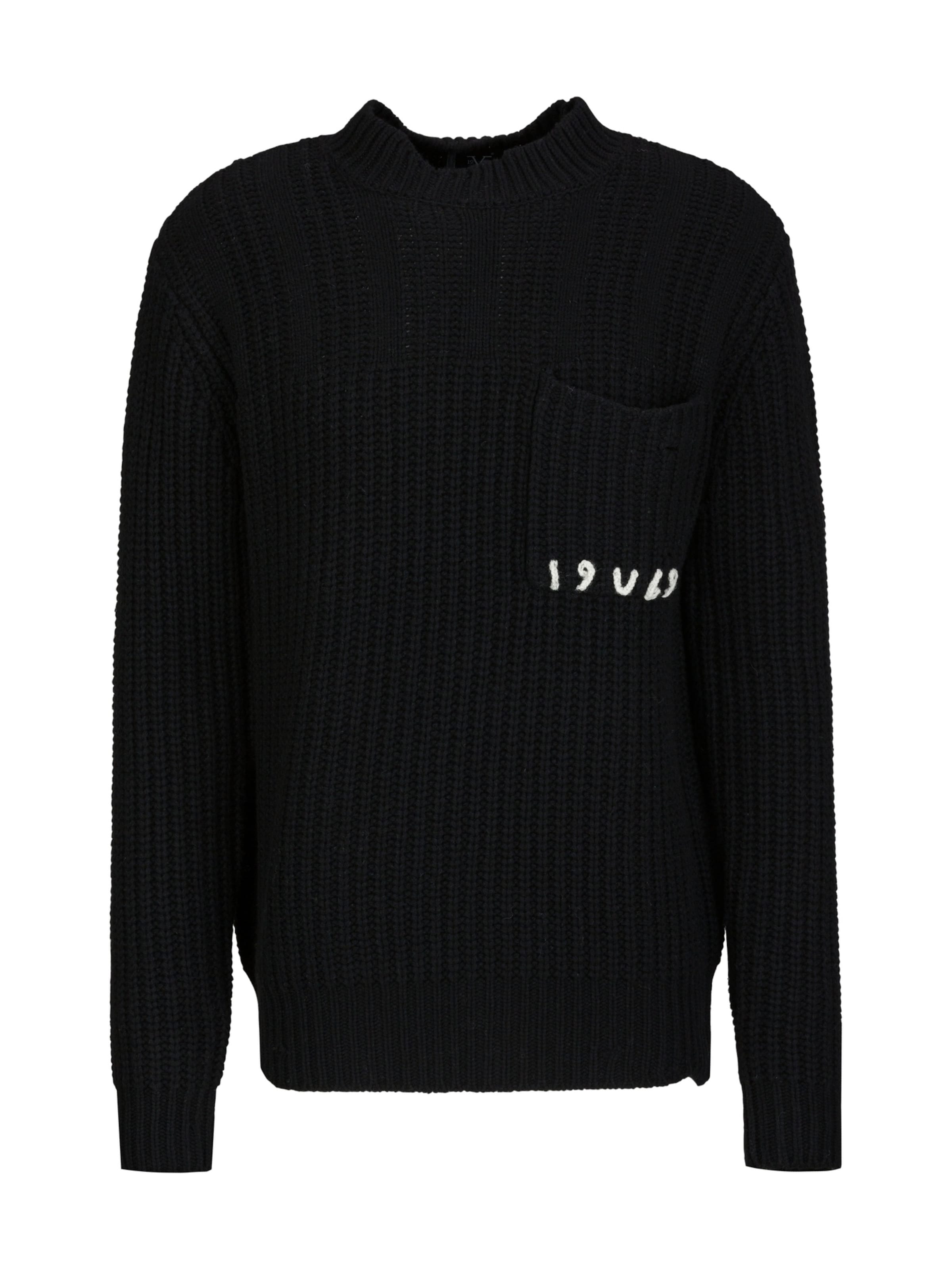 19V69 ITALIA Pullover 'Areo' i sort: forside