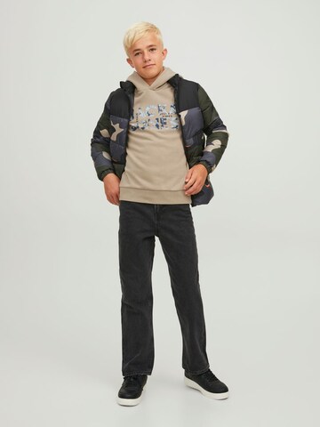 Jack & Jones Junior Sweatshirt 'Tech' in Beige